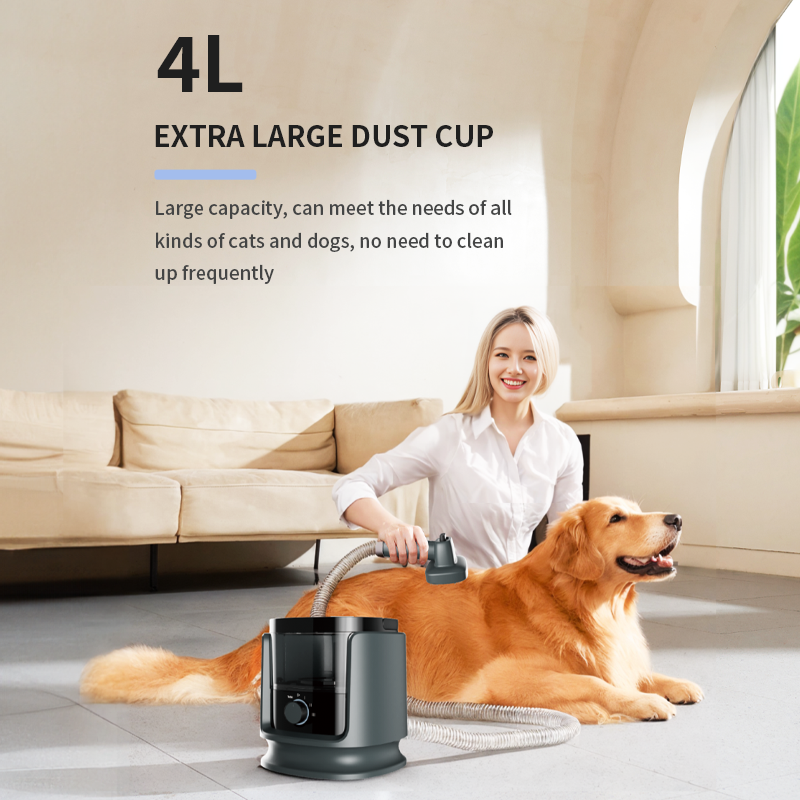 Canis Grooming vacuum Ornamentum 3.5L Pulvis Cup Minimum sonitus Effundentes felem pet capillus grooming vacuo lautus pro magna canibus