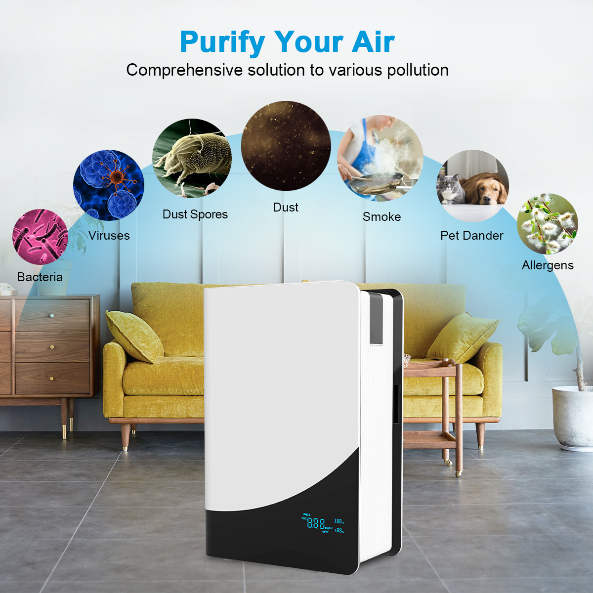 Factory HEPA filter Home mobile Aeris Purifier